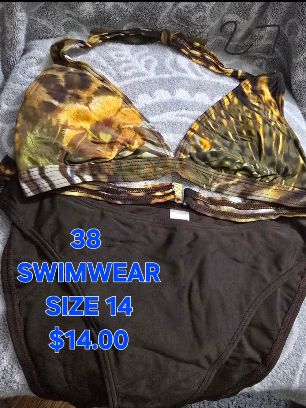 38 SWIMWEAR / SIZE 14 / NWT - (#27A)